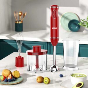MIXER MARVO HBR-079RD ACERO INOXIDABLE ROJO (JMARVO023)