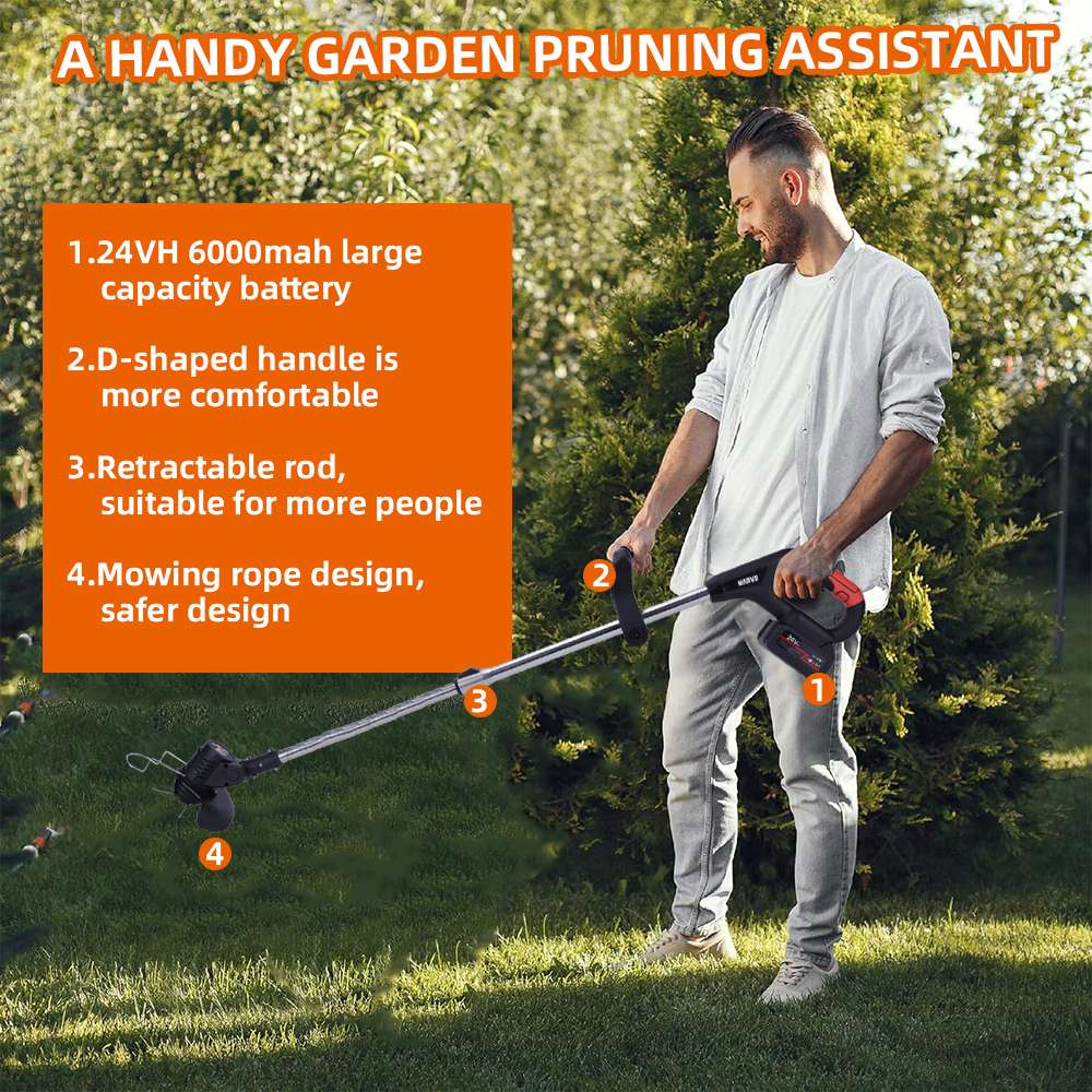 BORDEADORA PORTATIL MARVO HCR-001 RECARGABLE (JMARVO038) - Image 3