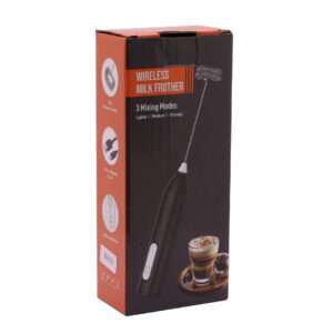 ESPUMADOR BATIDOR PORTATIL RECARGABLE 3 VELOCIDADES NEGRO (JTBAZ358)
