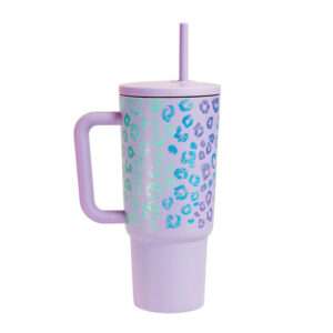VASO TERMICO C/TAPA AGARRE DISEÑO VIOLETA (JTBAZ376VIO)