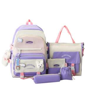 MOCHILA 5 EN 1 DISEÑO VIOLETA (JTBOL056VIO)