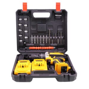 TALADRO ATORNILLADOR INALAMBRICO CON 2 BATERIAS (JTELEC427)