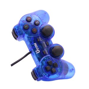 JOYSTICK CABLEADO USB TRANSPARENTE AZUL (JTGAME136AZU)
