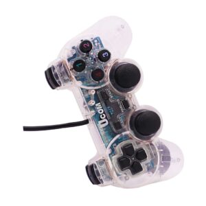JOYSTICK CABLEADO USB TRANSPARENTE BLANCO (JTGAME136BLA)