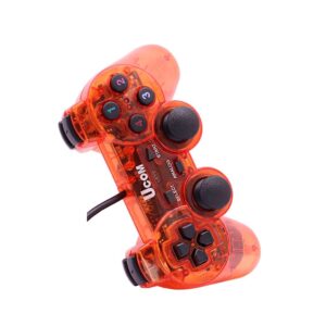 JOYSTICK CABLEADO USB TRANSPARENTE ROJO (JTGAME136ROJ)