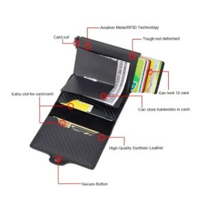 BILLETERA CON DOBLE TARJETERO RFID NEGRO (JTHOG1019)