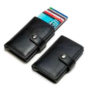 BILLETERA CON TARJETERO AUTOMATICO NEGRO (JTHOG233NEG)