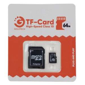 MEMORIA MICRO SD GOLDTECH 64GB CLASE 10 CON ADAPTADOR (JTMICRO330)