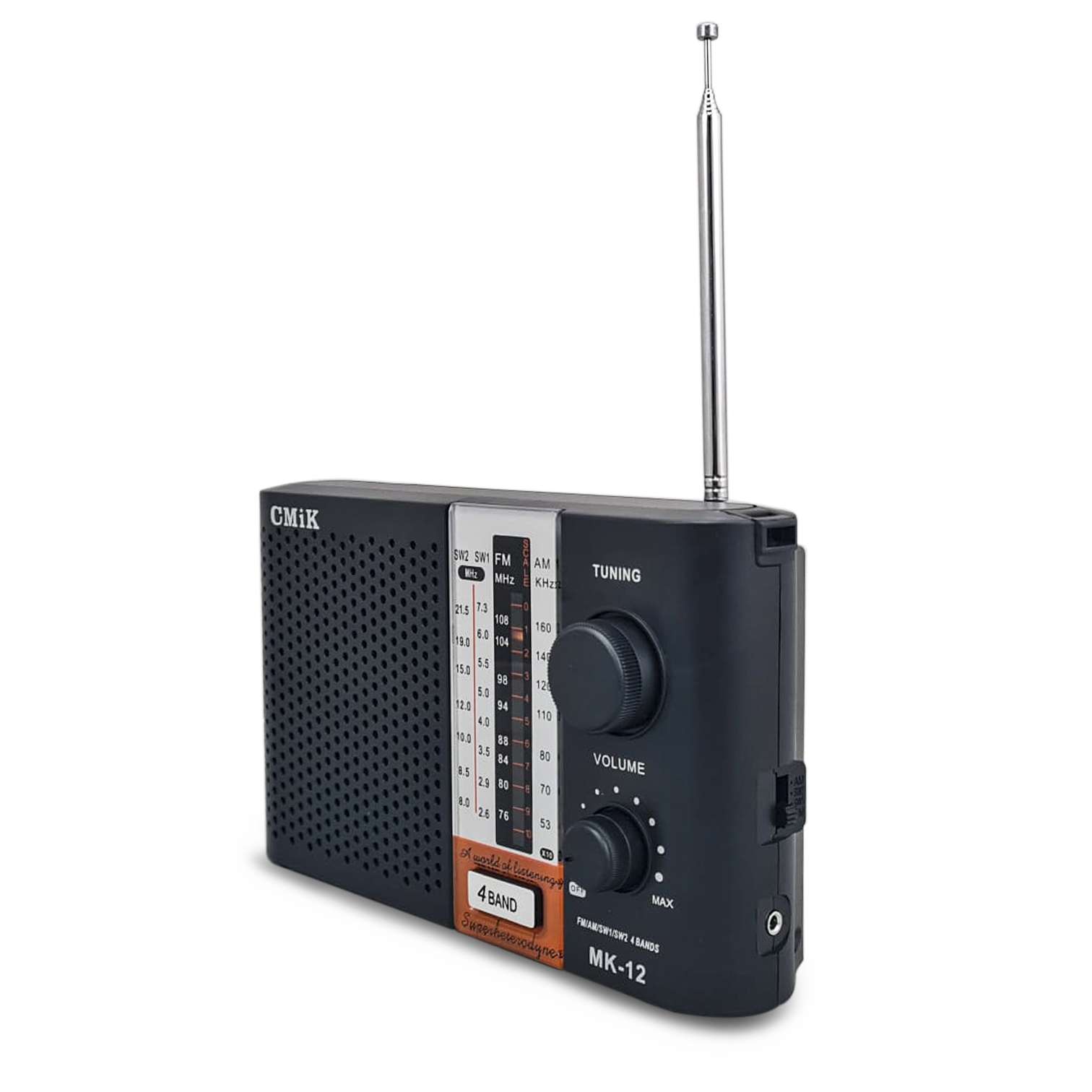 RADIO PORTATIL MK-12 AM FM SW PILA 220V NEGRO (JTPAR273) - Image 2