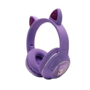 O. BOX VINCHA AURICULAR BT AK-66 CAT C/LUZ VIOLETA (OBJTAUR513VIO)