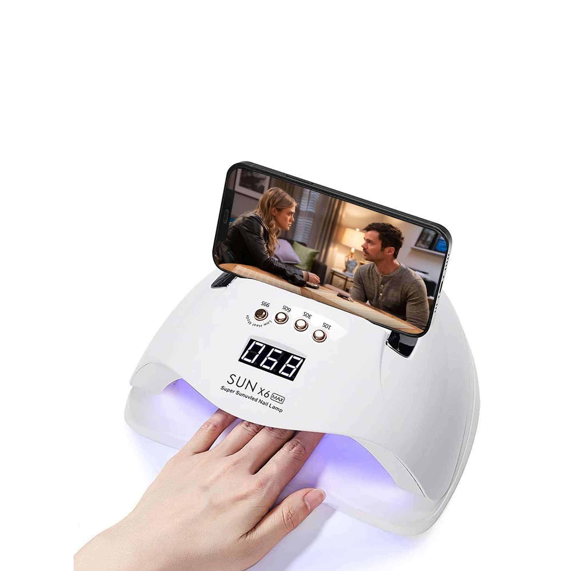 LAMPARA SECADORA DE UÑAS 220W X6 MAX (JTELEC353)