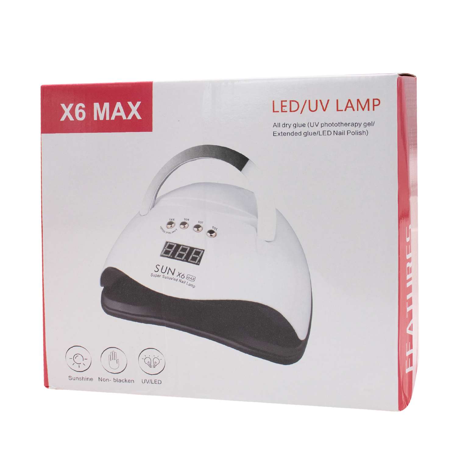LAMPARA SECADORA DE UÑAS 220W X6 MAX (JTELEC353) - Image 3