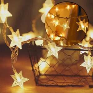 GUIA DE 20 LUCES EN FORMA DE ESTRELLA (JTFIEST117)