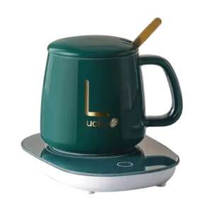 TAZA CERAMICA CON BASE CALENTADOR USB VERDE (JTHOG1016VER)