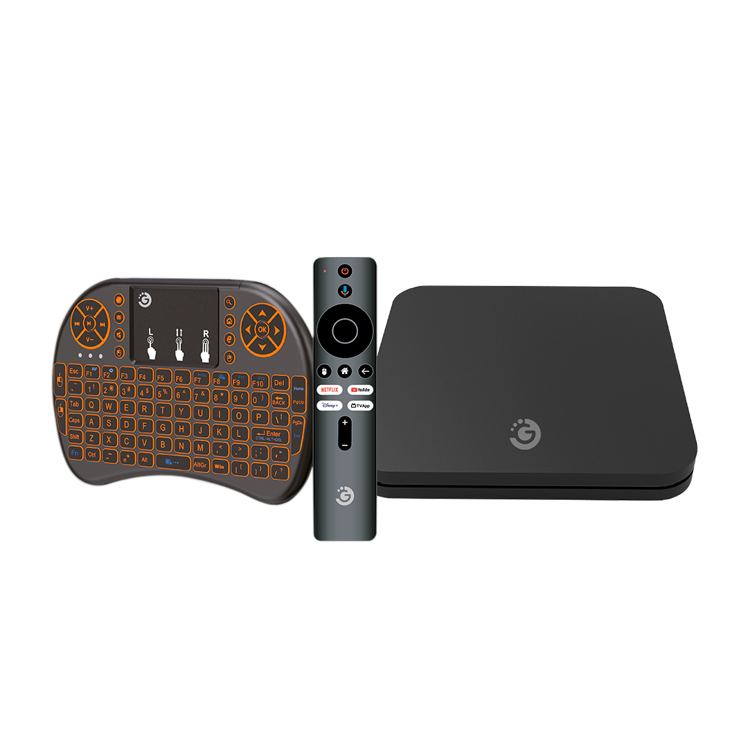 TV BOX GOLDTECH QUAD 16GB 2GB 4K CON MINI TECLADO (JTACCAV193)