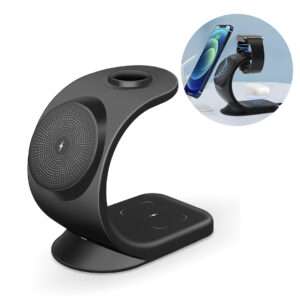 SOPORTE CARGADOR MAGNETICO 3EN1 NEGRO (JTACCEL348)