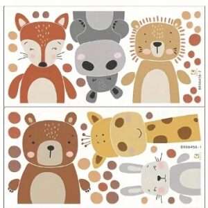 VINILO DECORATIVO ANIMALITOS 60X30CM (JTBABYQA2041)
