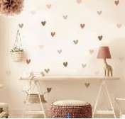 VINILO DECORATIVO CORAZONES X36 UNI (JTBABYQH031)