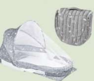 CUNA PORTATIL PARA BEBE PLEGABLE CON MOSQUITERO (JTBABYQM7003)