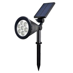 FOCO LED DE JARDIN ESTACA CON PANEL SOLAR RGB (JTFOC036)