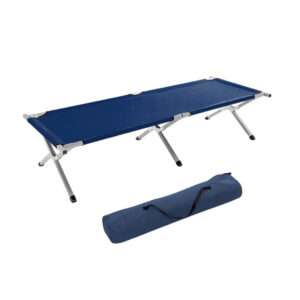 CATRE PLEGABLE DE ALUMINIO 190X64X42CM AZUL (JTHOG1060)