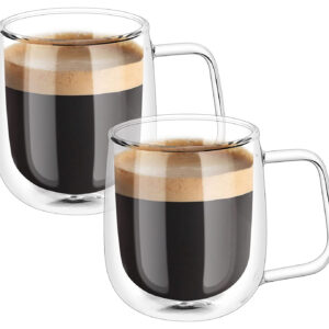 TAZA DE VIDRIO DOBLE PARED 250ML CON ASA (JTHOG333)