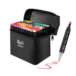 SET 80 MARCADORES DE DOBLE PUNTA COLORES (JTJUG1002)