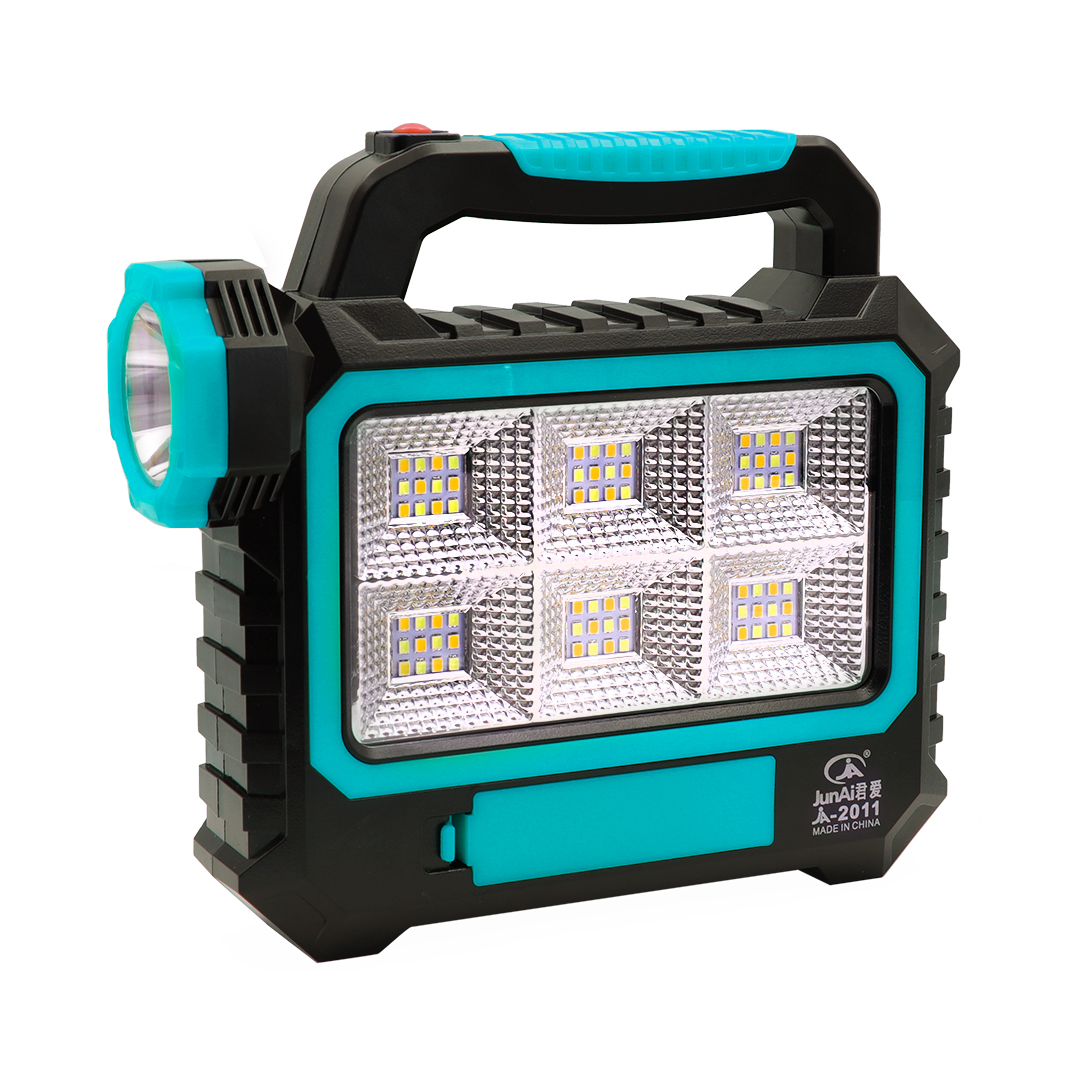 FOCO LINTERNA RECARGABLE + LUZ EMERGENCIA CELESTE (JTLIN016CEL)