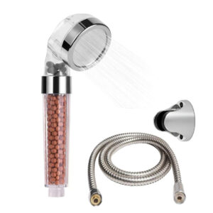 DUCHERO CON FILTRO DE PIEDRAS CON MANGUERA Y SOPORTE (JTSEEN305)