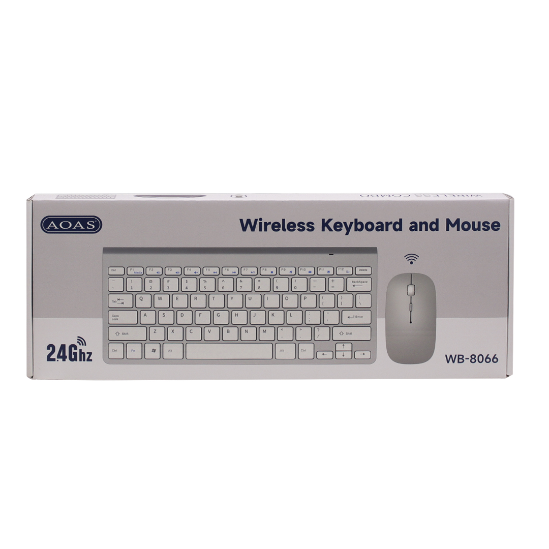 COMBO TECLADO Y MOUSE COMPACTO ESPAÑOL PLATA (JTACCPC207) - Image 2