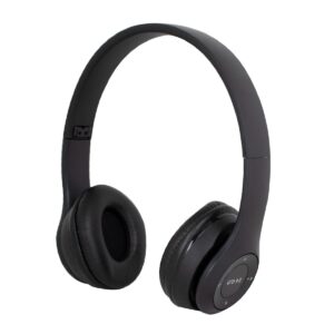 VINCHA AURICULAR INALÁMBRICO P47 BT SD FM NEGRO (JTAUR051NEGRO)