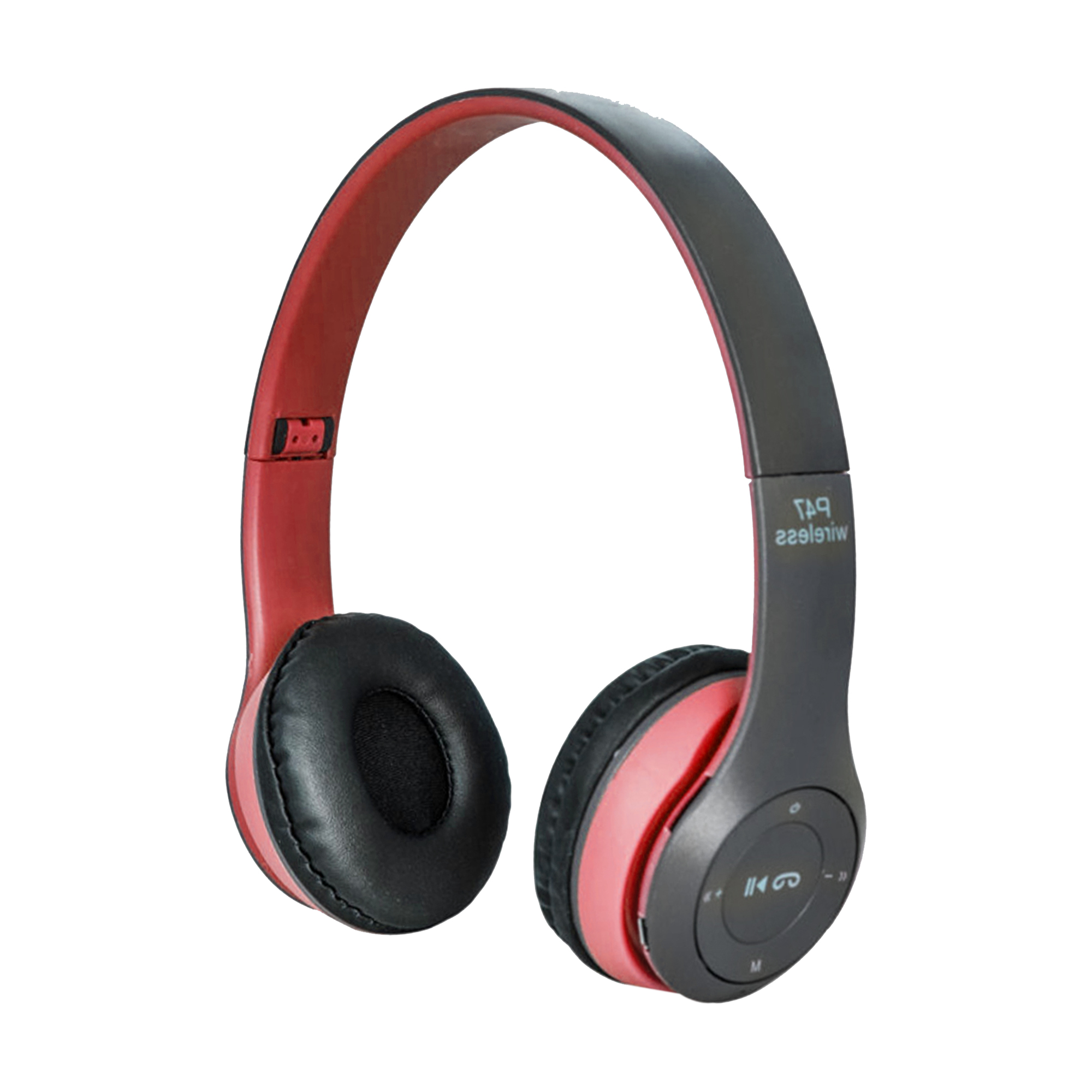 VINCHA AURICULAR INALÁMBRICO P47 BT SD FM ROJO (JTAUR051ROJO)
