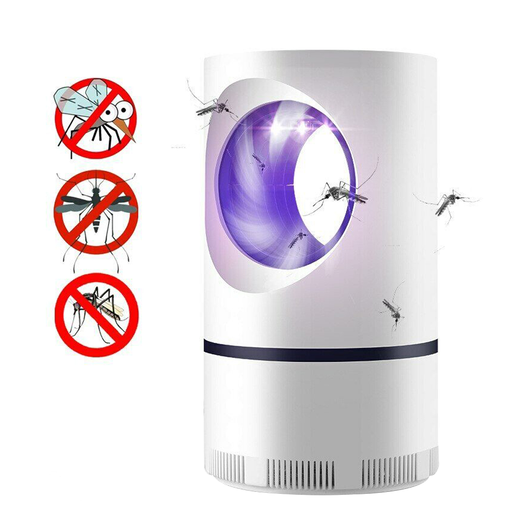 LAMPARA MATA MOSQUITOS UV 17CM USB BLANCA (JTHOG796)