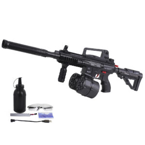 AMETRALLADORA LANZA BOLAS HIDROGEL INFRARROJO NEGRO (JTJUG1009)