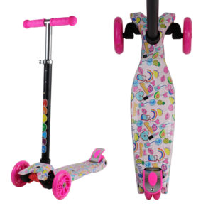 TRIPATIN SCOOTER ESTAMPADO REGULABLE CON LUZ (JTJUG214-66)