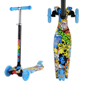 TRIPATIN SCOOTER ESTAMPADO REGULABLE CON LUZ (JTJUG214-77)