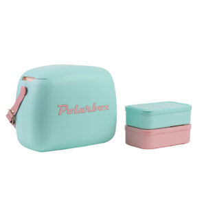 LUNCHERA TERMICA POLARBOX POP 6L VERDE AGUA ROSA (JTPOLARPOP10)