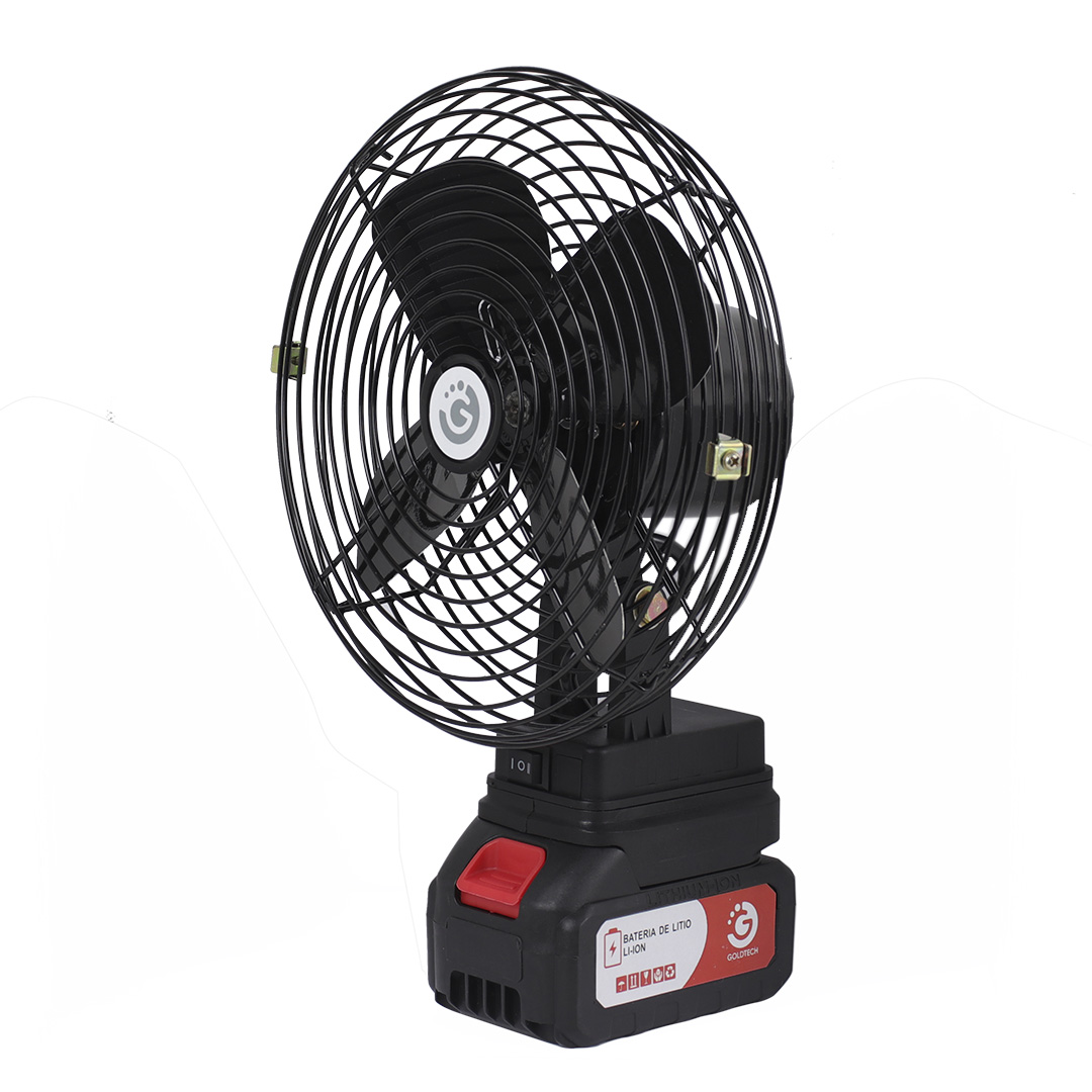 VENTILADOR PORTATIL INAL GOLDTECH RECARGABLE (JTVENT122) - Image 2