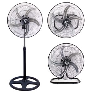 VENTILADOR GOLDTECH 5 ASPAS ALUMINIO 3 EN 1 (X2 UNIDADES) (JTVENT400)