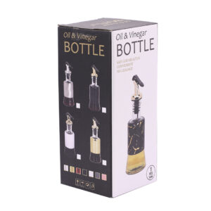 BOTELLA DISPENSADOR ACEITERO CON PICO DORADO 200ML (JTBAZ397)