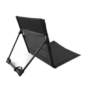 SILLA CON RESPALDO REPOSERA PLEGABLE PLAYA CAMPING NEGRO (JTHOG1054)