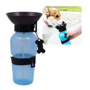 BOTELLA DE AGUA PARA MASCOTAS CELESTE (JTHOG1076)