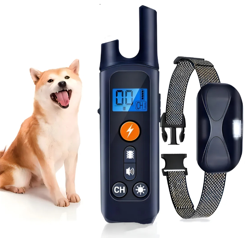 COLLAR ANTILADRIDOS RECARGABLE A CONTROL REMOTO NEGRO (JTHOG1086)