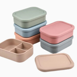 LONCHERA CON COMPARTIMIENTOS SILICONA ROSA CLARO (JTBABY109ROC)