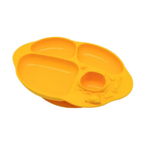 PLATO SILICONA CON DIVISIONES Y BASE YUMMY (JTBABYMNM24)