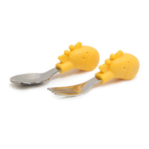 SET CUCHARA Y TENEDOR DE AGARRE DE PALMA (JTBABYMNM34)