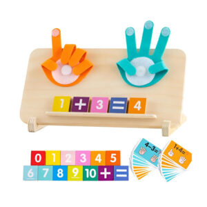 TABLERO SUMA Y RESTA MONTESSORI CON MANOS (JTJUG358)