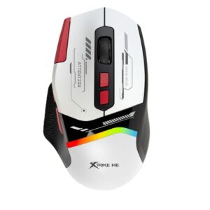 MOUSE GAMER XTRIKE ME GM-323 RGB 12800 DPI BLANCO (JTXTRIKE150)