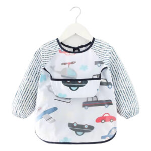 BABERO CON MANGA AZUL ROSA GRIS (JTBABYQA6102)