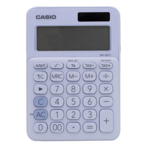 CALCULADORA CASIO MS-20UC-LB CELESTE SOLAR/A PILA (JTCASIO017)